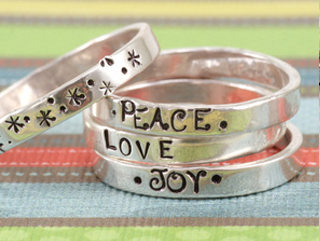 Metal Stamping Blanks Pewter Ring Stamping Blank, 4mm, SIZE 8